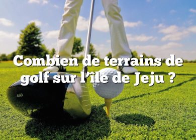 Combien de terrains de golf sur l’île de Jeju ?